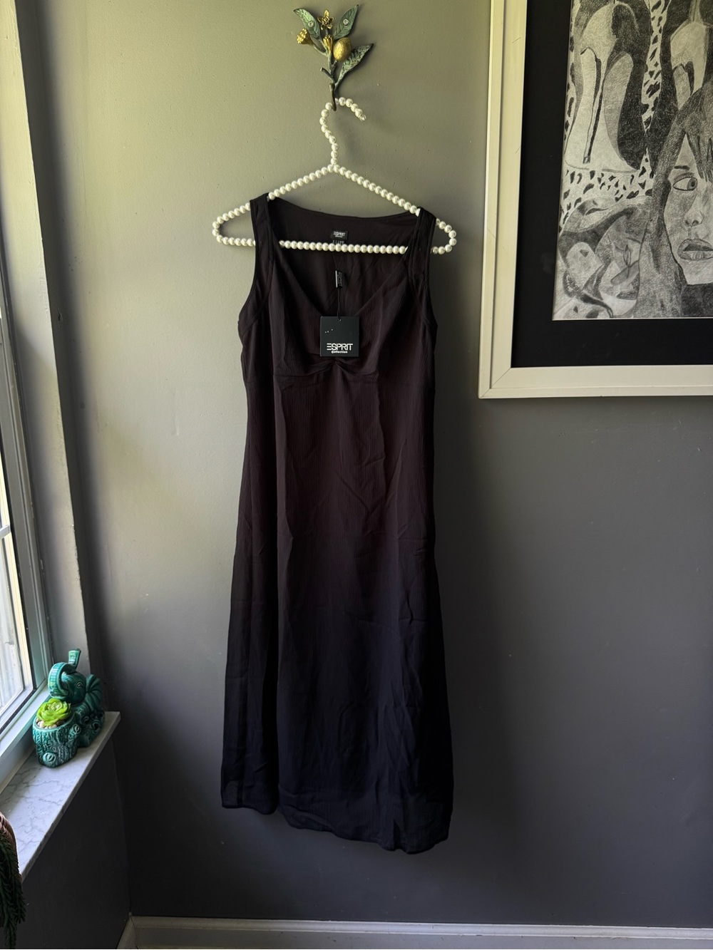 NEW Esprit Collection Black Chiffon Dress NWT Size 4